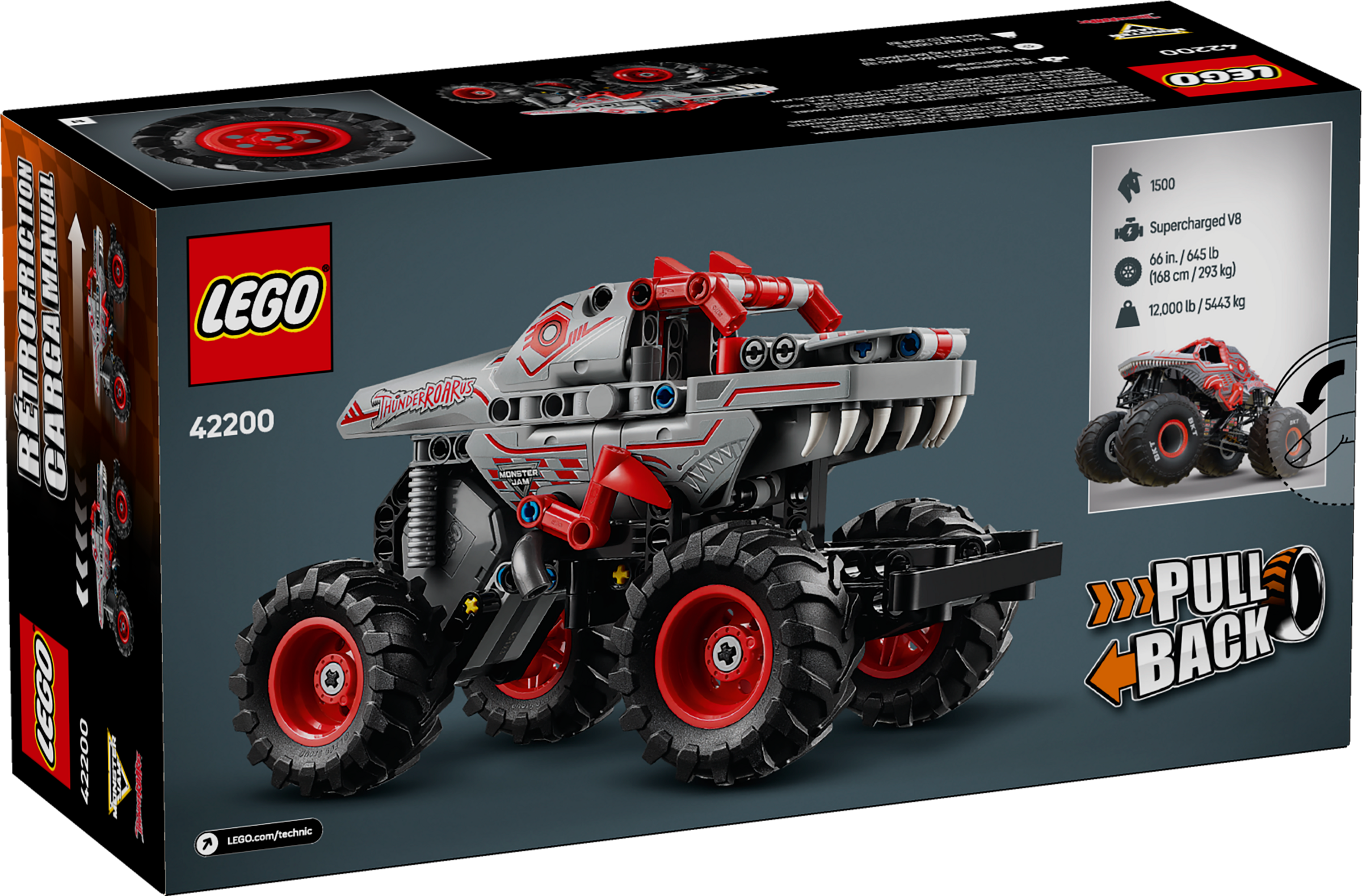 42200 Technic Monster Jam™ ThunderROARus™ Pull-Back