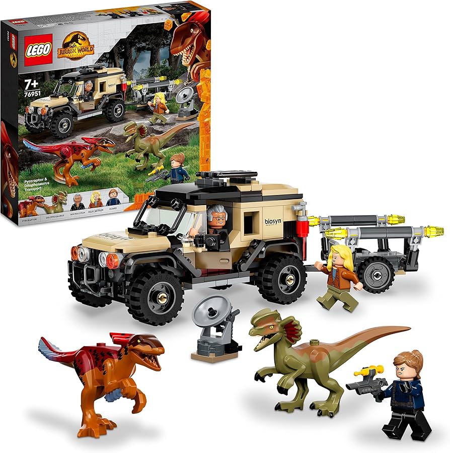 76951 Dominion Pyroraptor & Dilophosaurus Transport