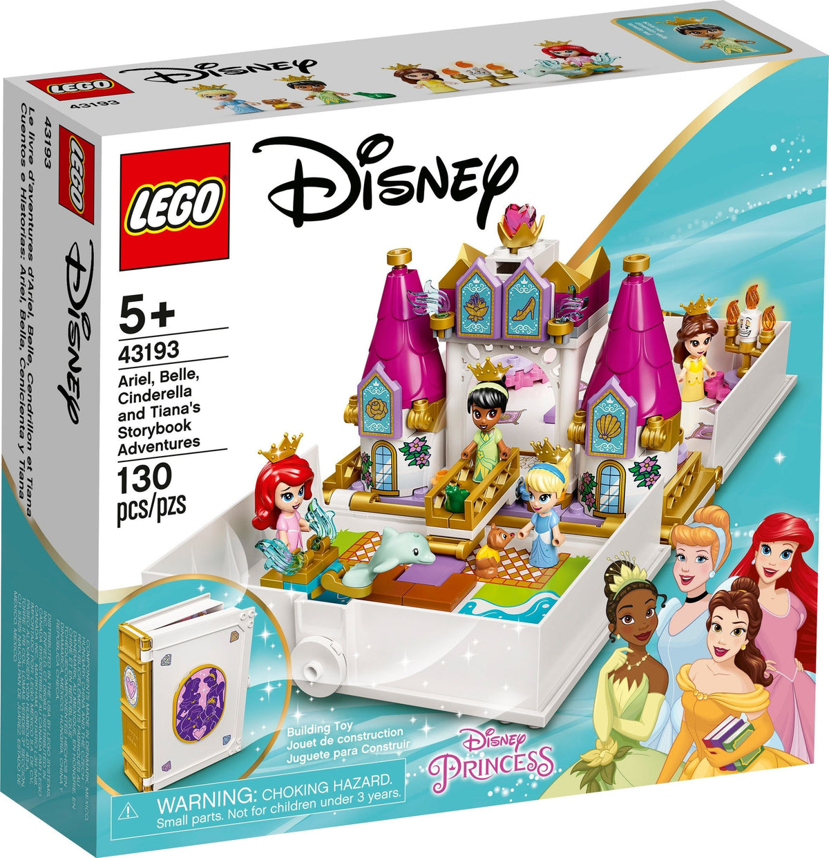 U-43193 Used Disney Ariel, Belle, Cinderella and Tiana's Storybook Adventures