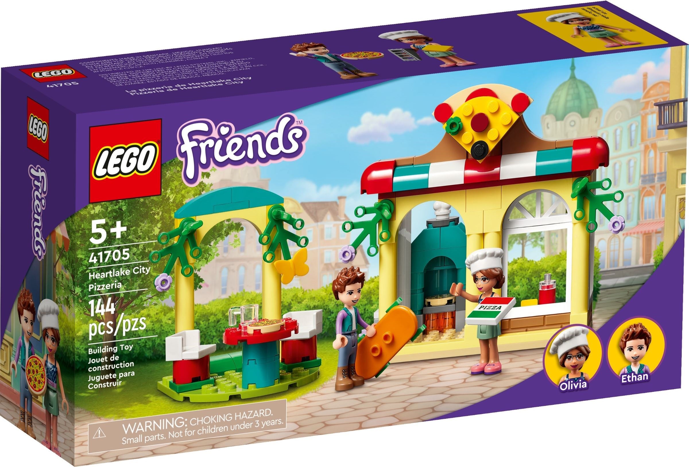 41705 Lego Friends Heartlake City Pizzeria Restaurant Set, Creative Gift for Grandchildren,