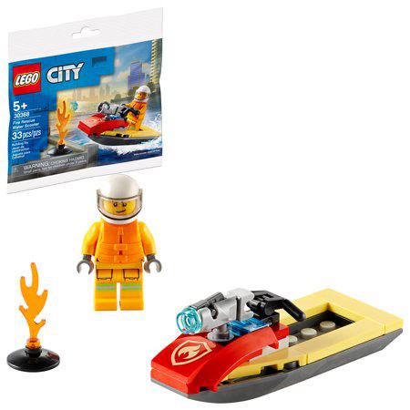 30368 City Fire Rescue Water Scooter 33 Pcs Toy