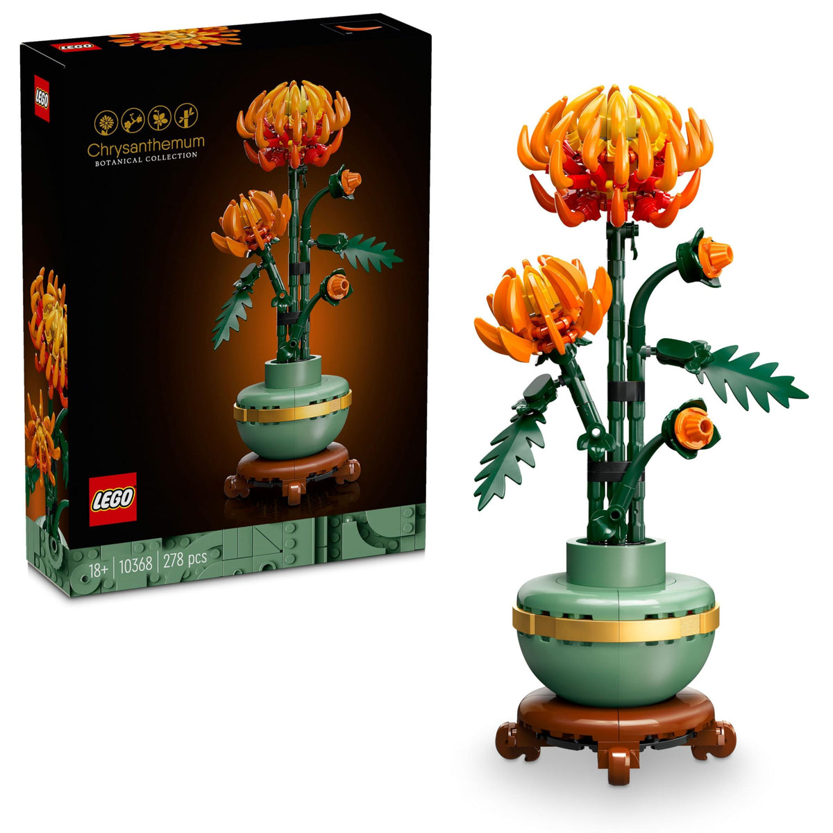 10368 LEGO Icons Chrysanthemum, Floral Decoration from The Botanical Collection