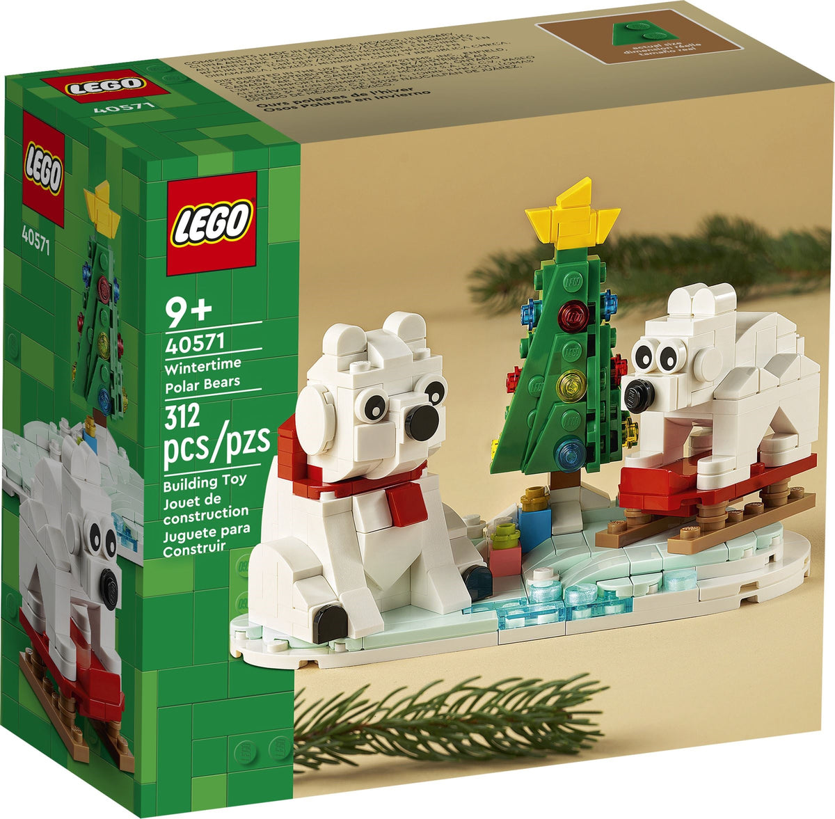 D15-40571 DAMAGED Wintertime Polar Bears