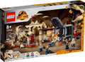 D10-76948 DAMAGED Lego JURASSIC WORLD T. rex & Atrociraptor Dinosaur Breakout