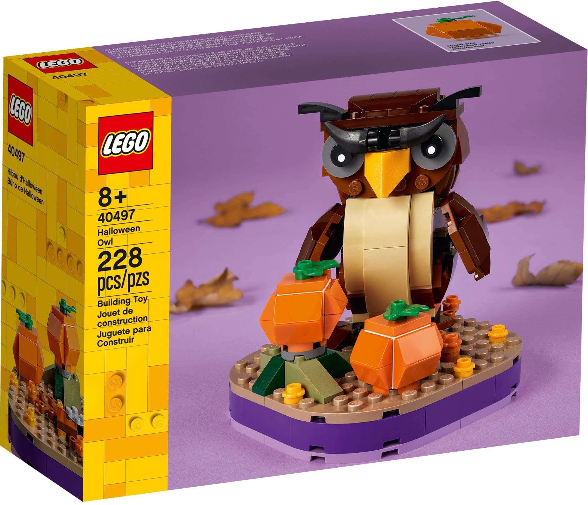 D10-40497 Damaged Halloween Owl