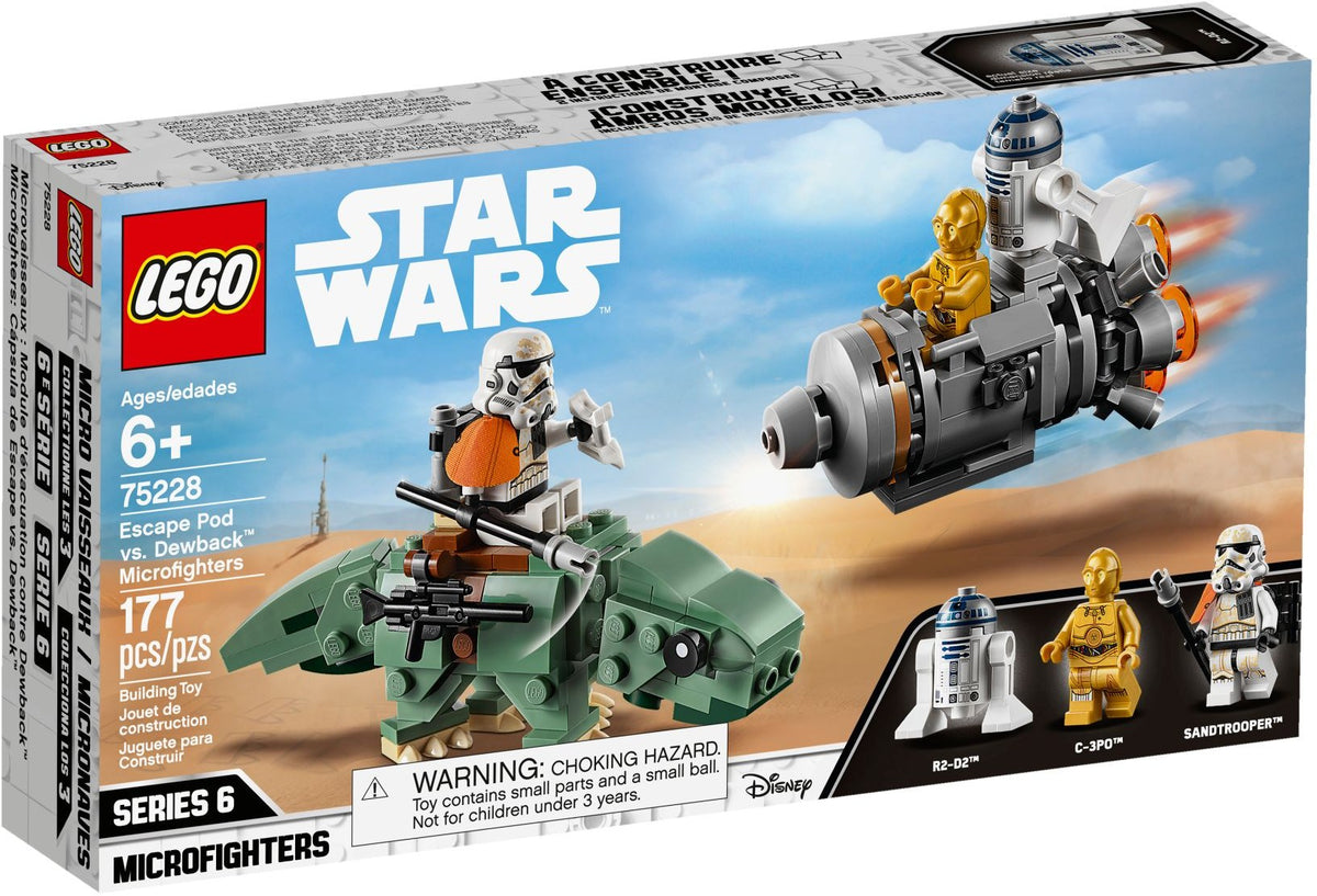 75228 Star Wars Escape Pod vs. Dewback™ Microfighters