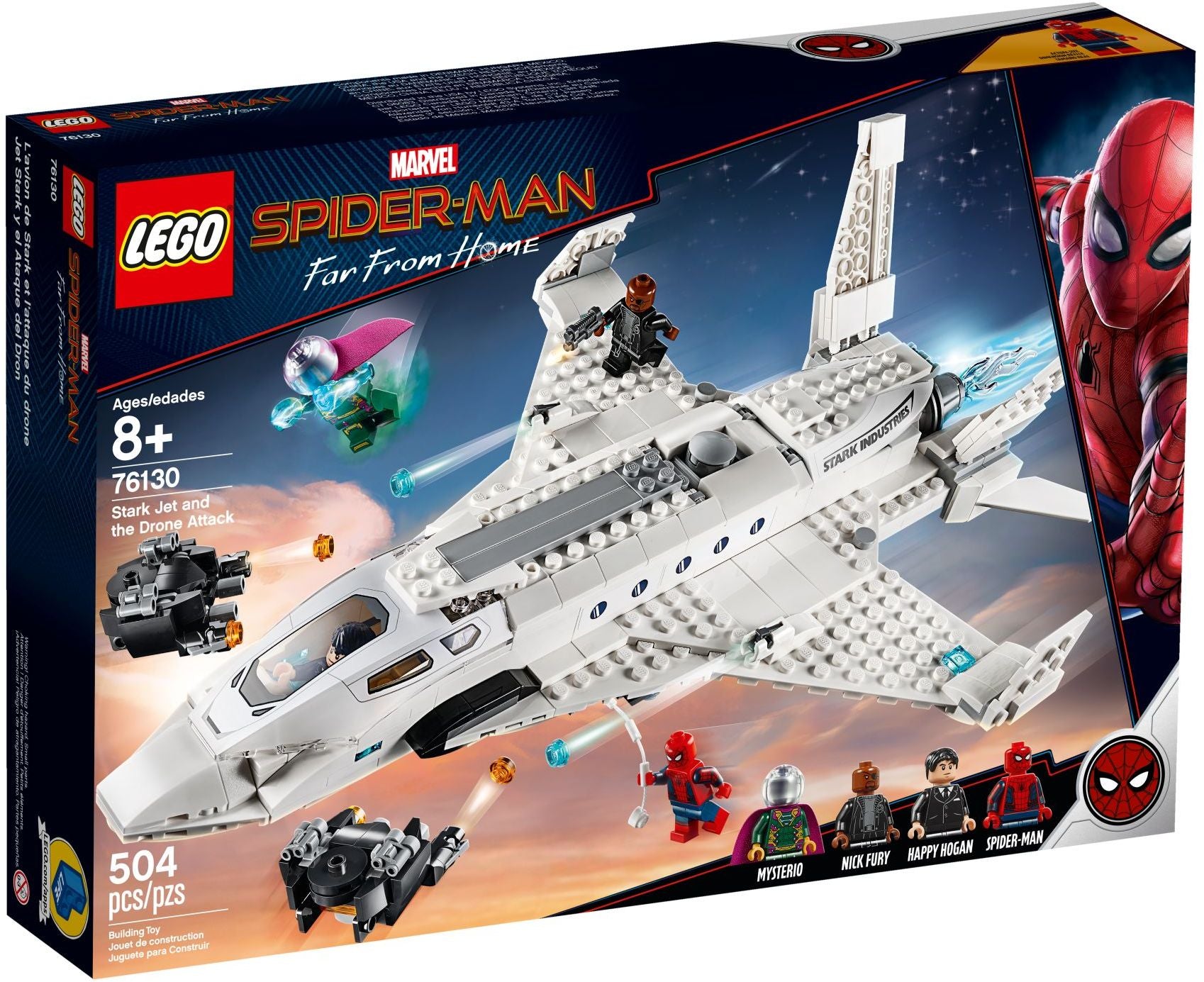 76130 Lego MARVEL SUPER HEROES Stark Jet and the Drone Attack