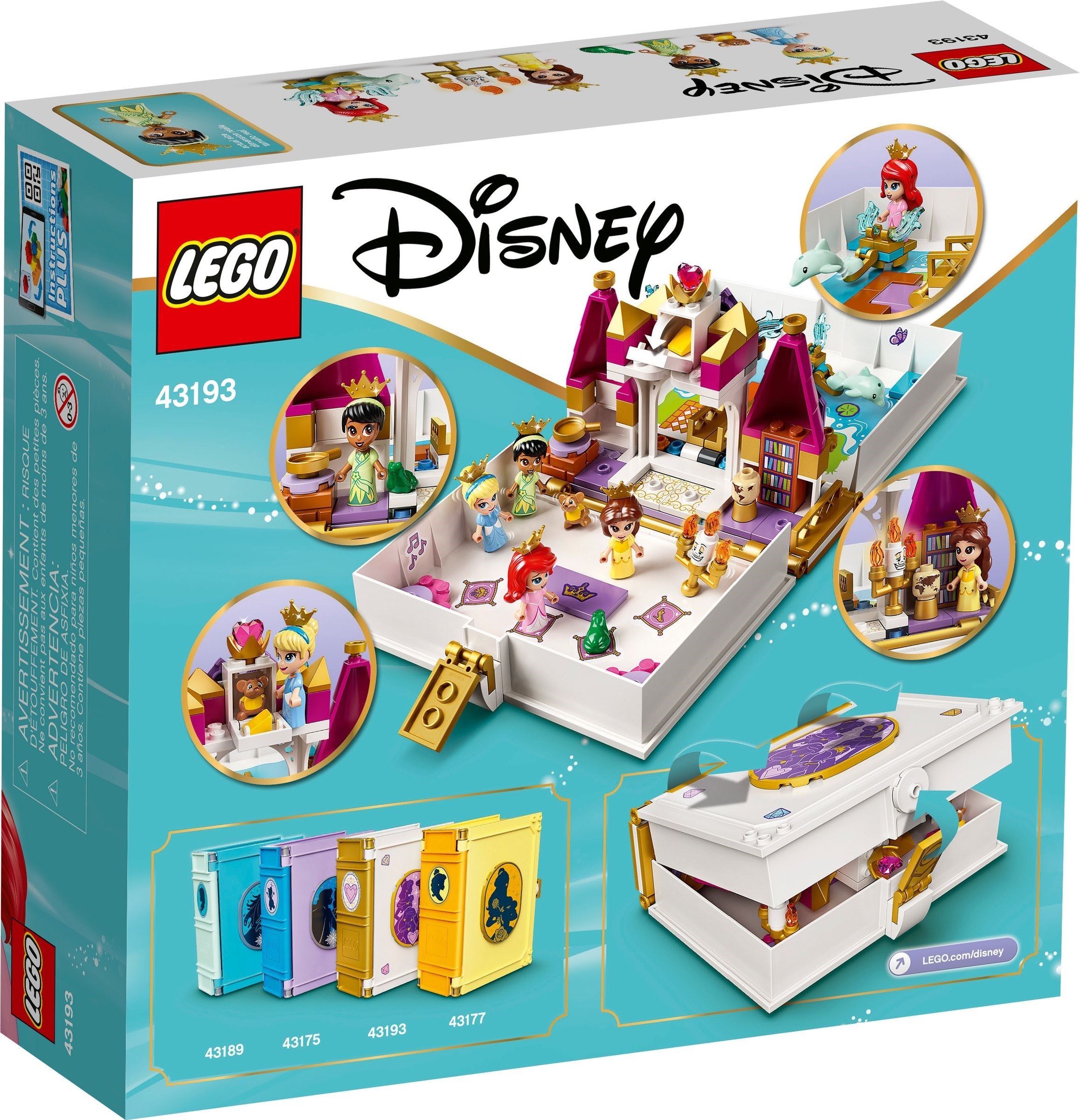 U-43193 Used Disney Ariel, Belle, Cinderella and Tiana's Storybook Adventures