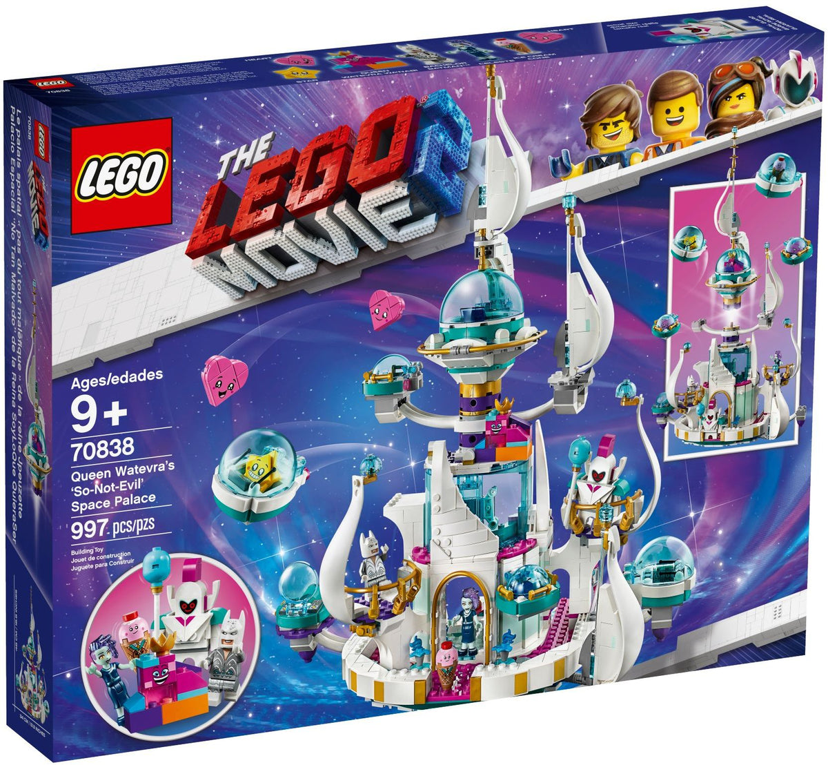 70838 Lego THE LEGO MOVIE 2 Queen Watevra’s ‘So-Not-Evil’ Space Palace
