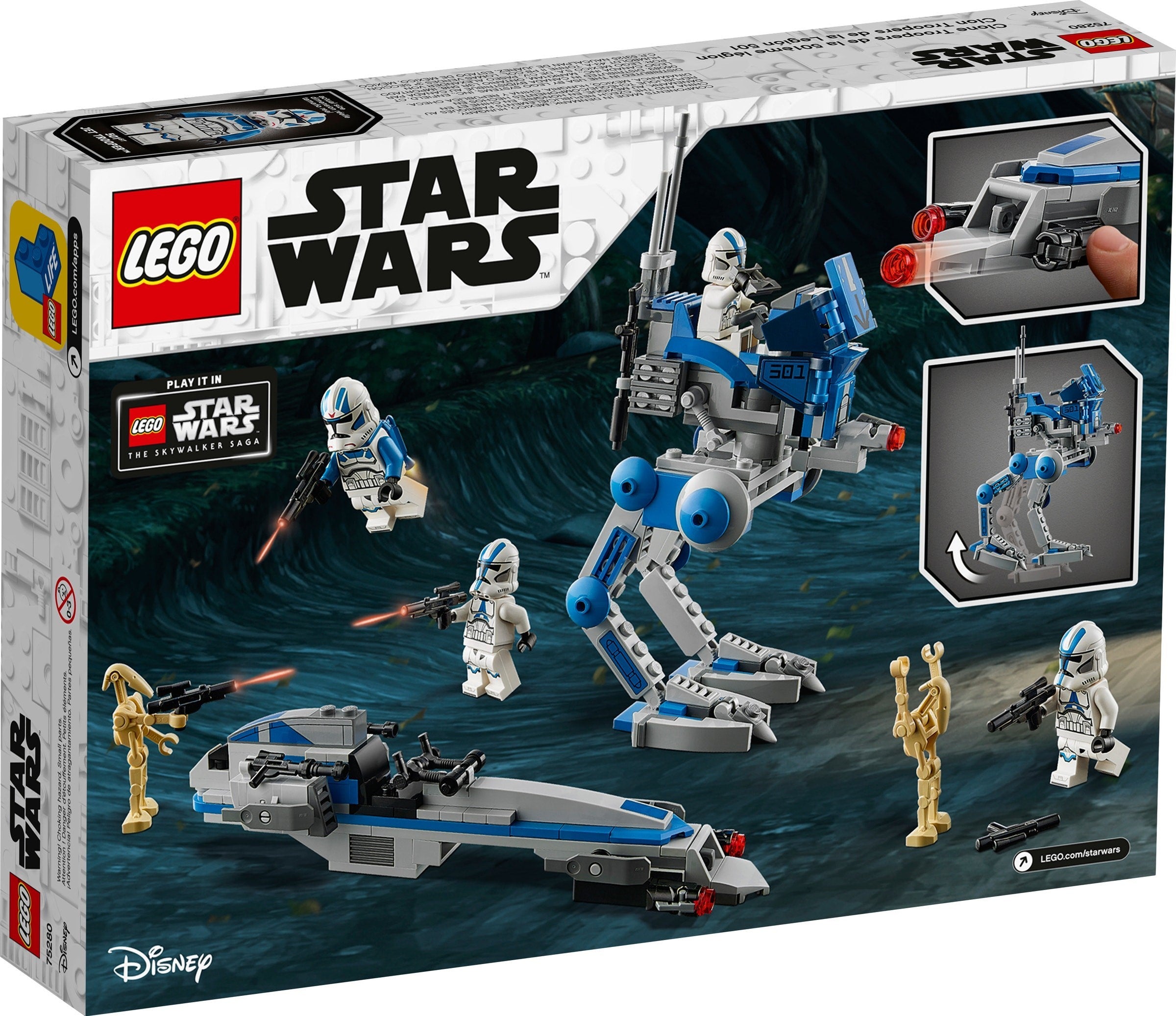 75280 Lego STAR WARS 501st Legion™ Clone Troopers