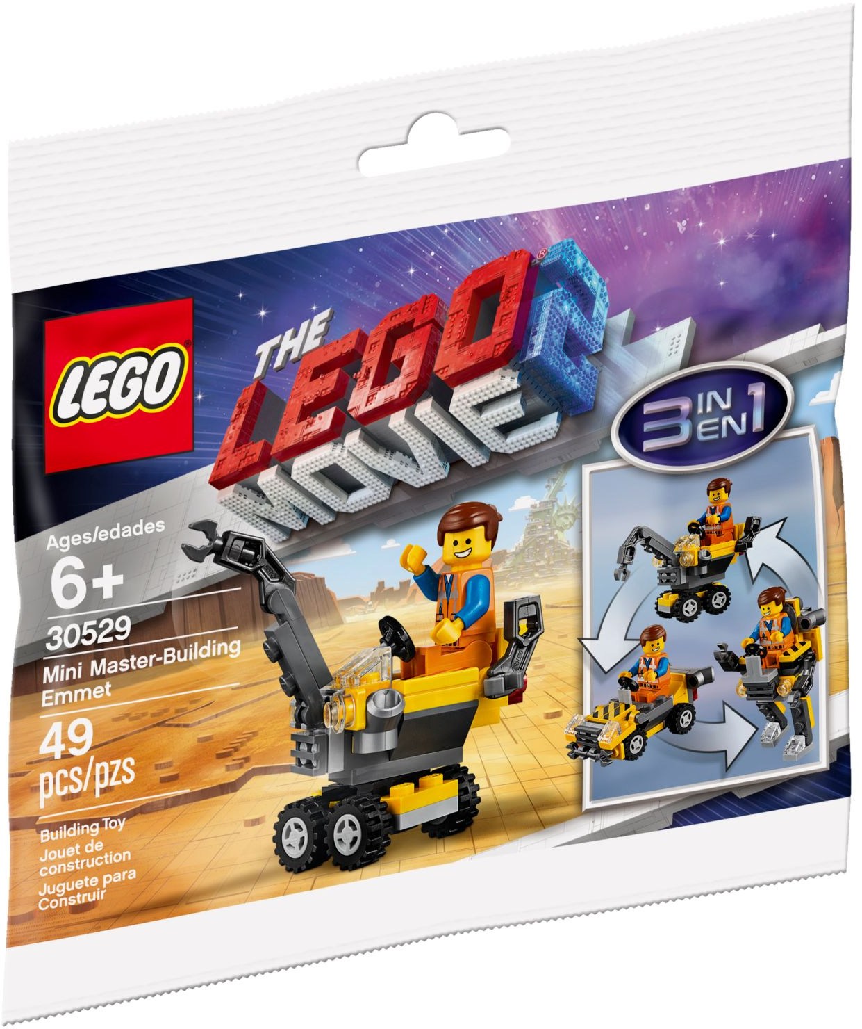30529 Lego Movie 2 Mini Master-Building Emmet Polybag