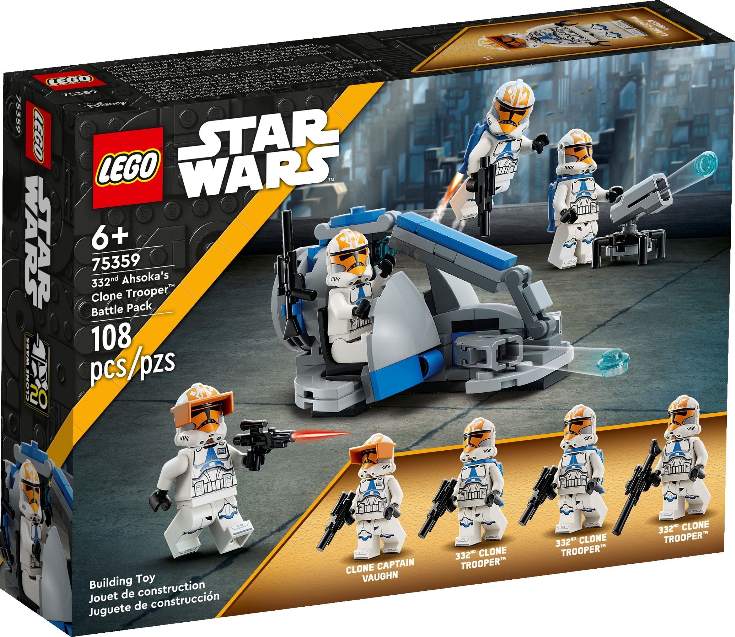 U-75359 Used Lego Star Wars 332ND Ahsoka's Clone Trooper Battle Pack (incomplete)