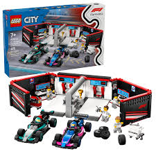 60444 City F1 Garage & Mercedes-AMG & Alpine Cars