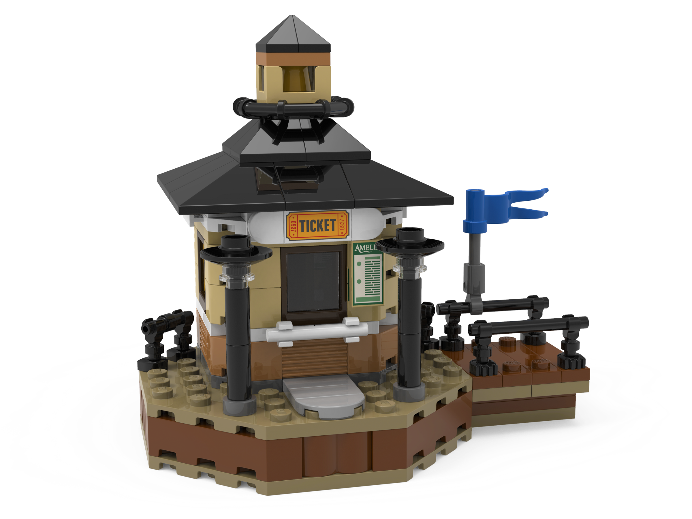 6564644 Amelia Ticket Booth Lego Promotional Item