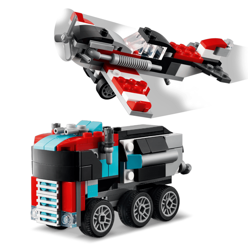 31146 Creator 3-in-1 Flatbed Truck with Helicopter