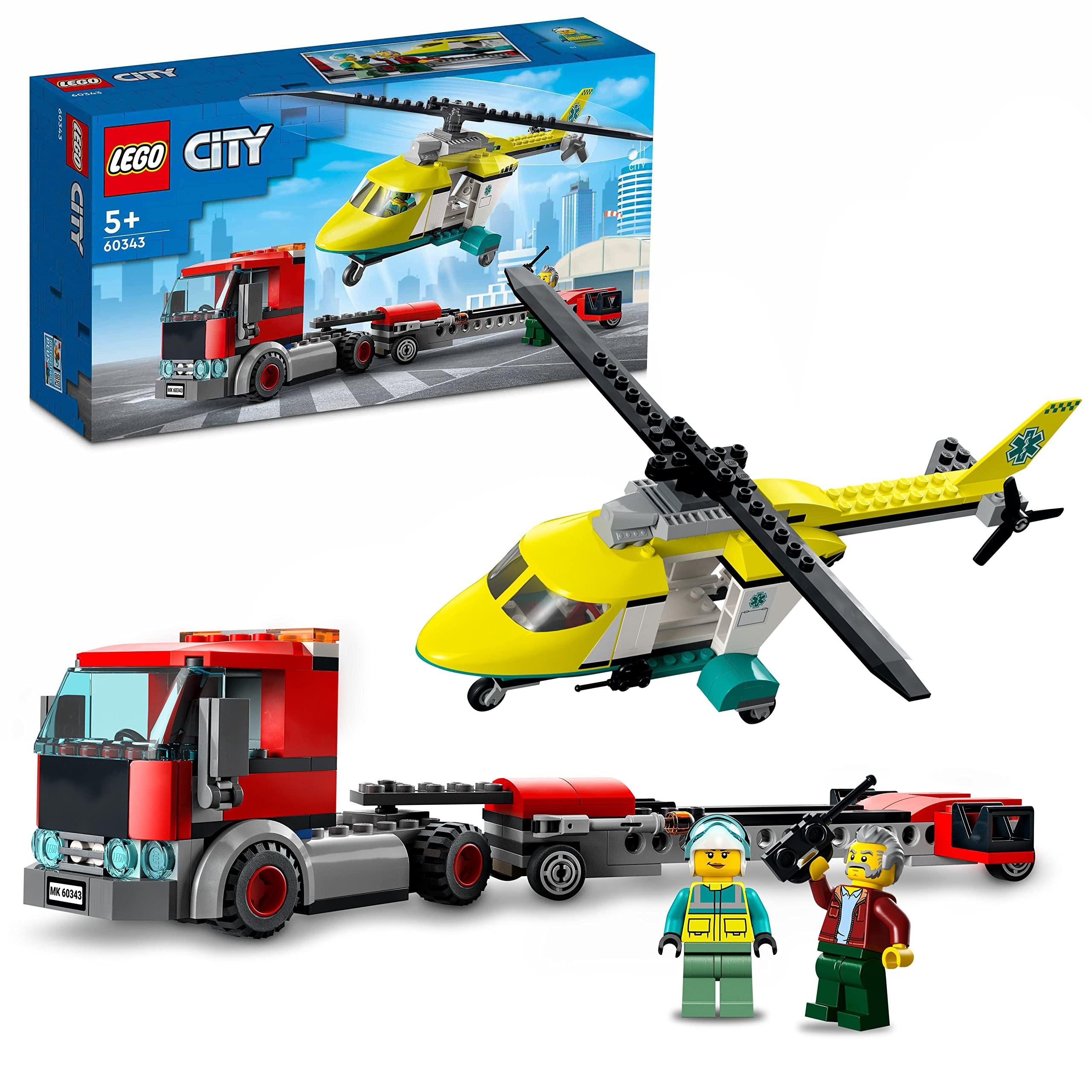 60343 LEGO City Great Vehicles Rescue Helicopter Transport Truck