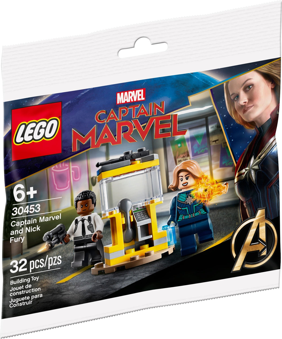 U-30453 Used Marvel Captain Marvel and Nick Fury Polybag