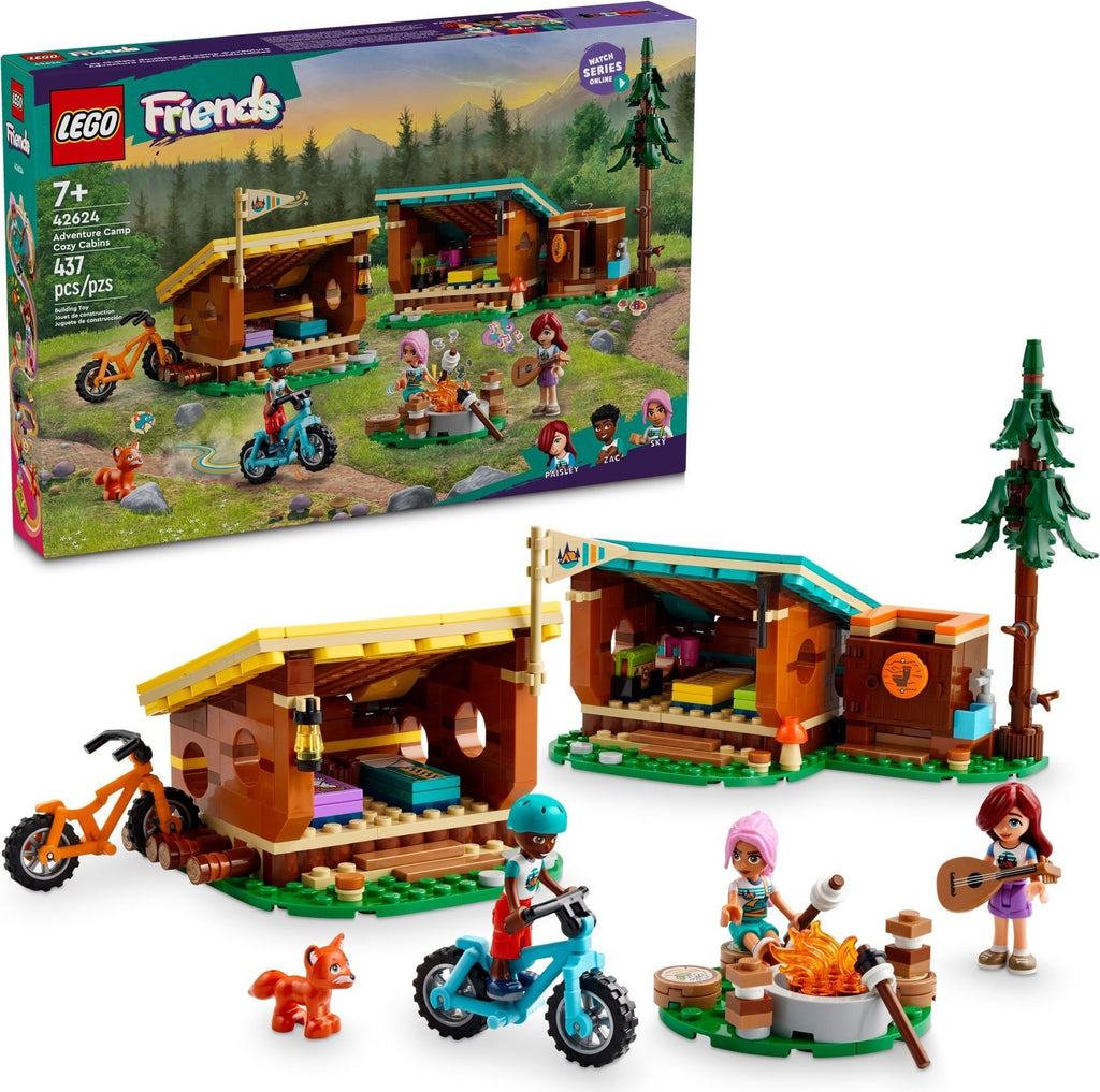 42624 Friends Adventure Camp Cozy Cabins