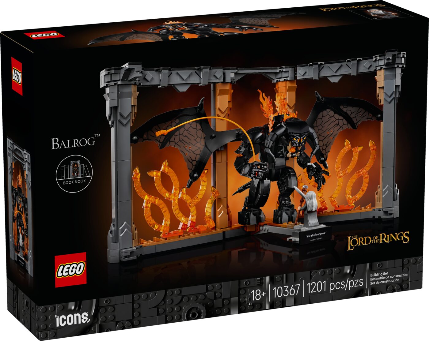 10367 The Lord of the Rings: Balrog™ Book Nook