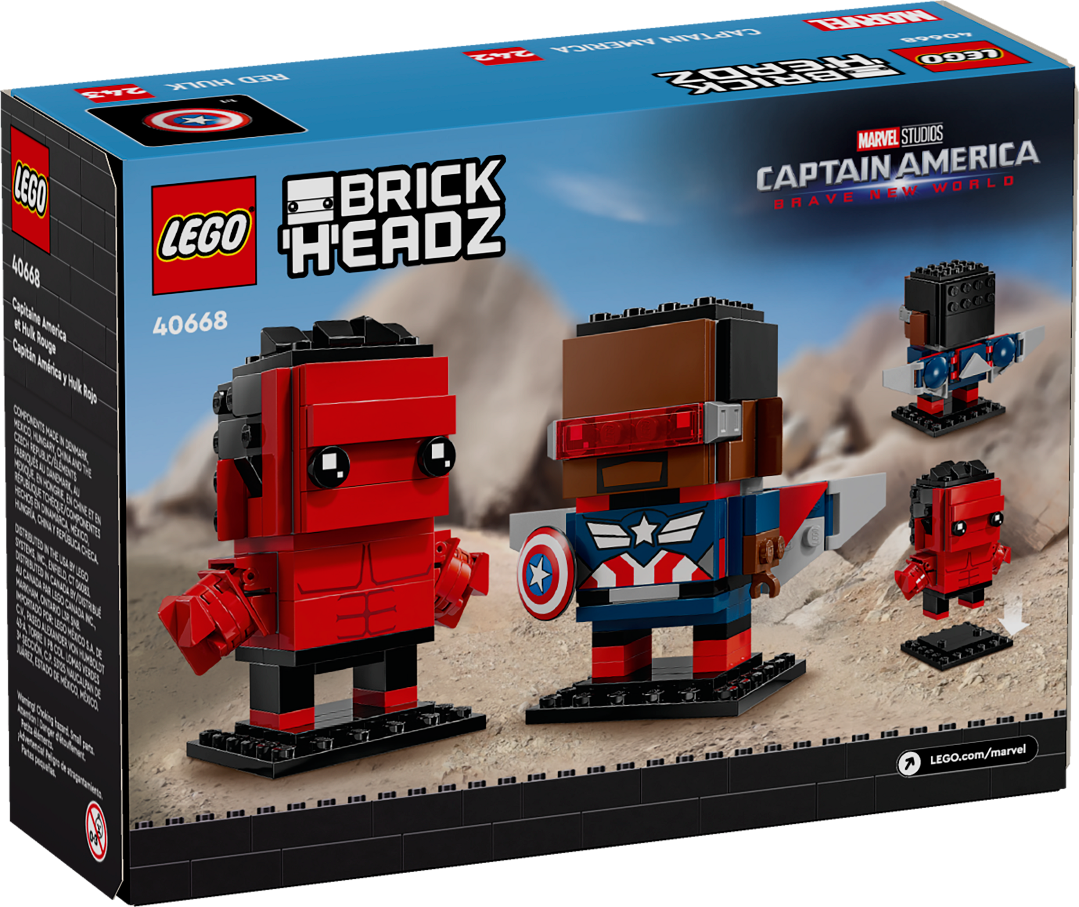 40668 Captain America & Red Hulk