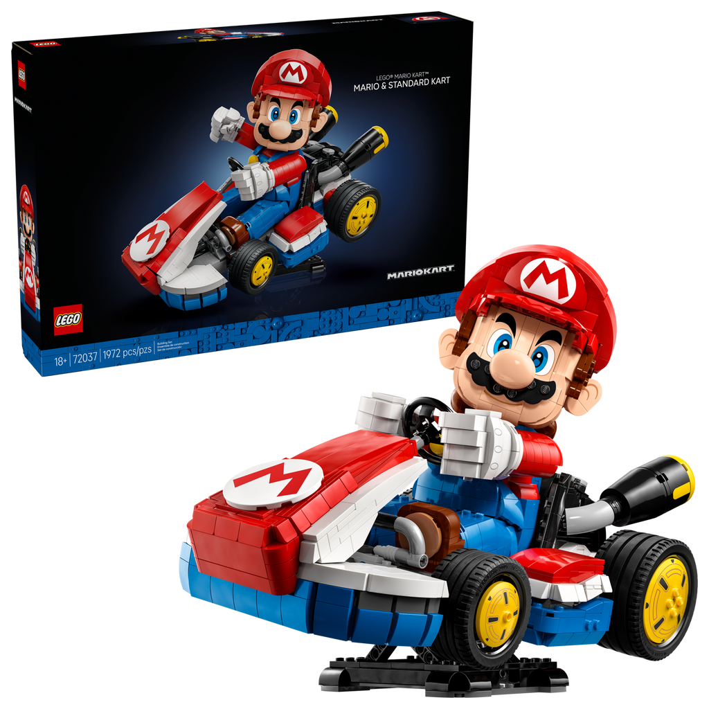 U-72037 USED LEGO Super Mario Kart - Mario & Standard Kart