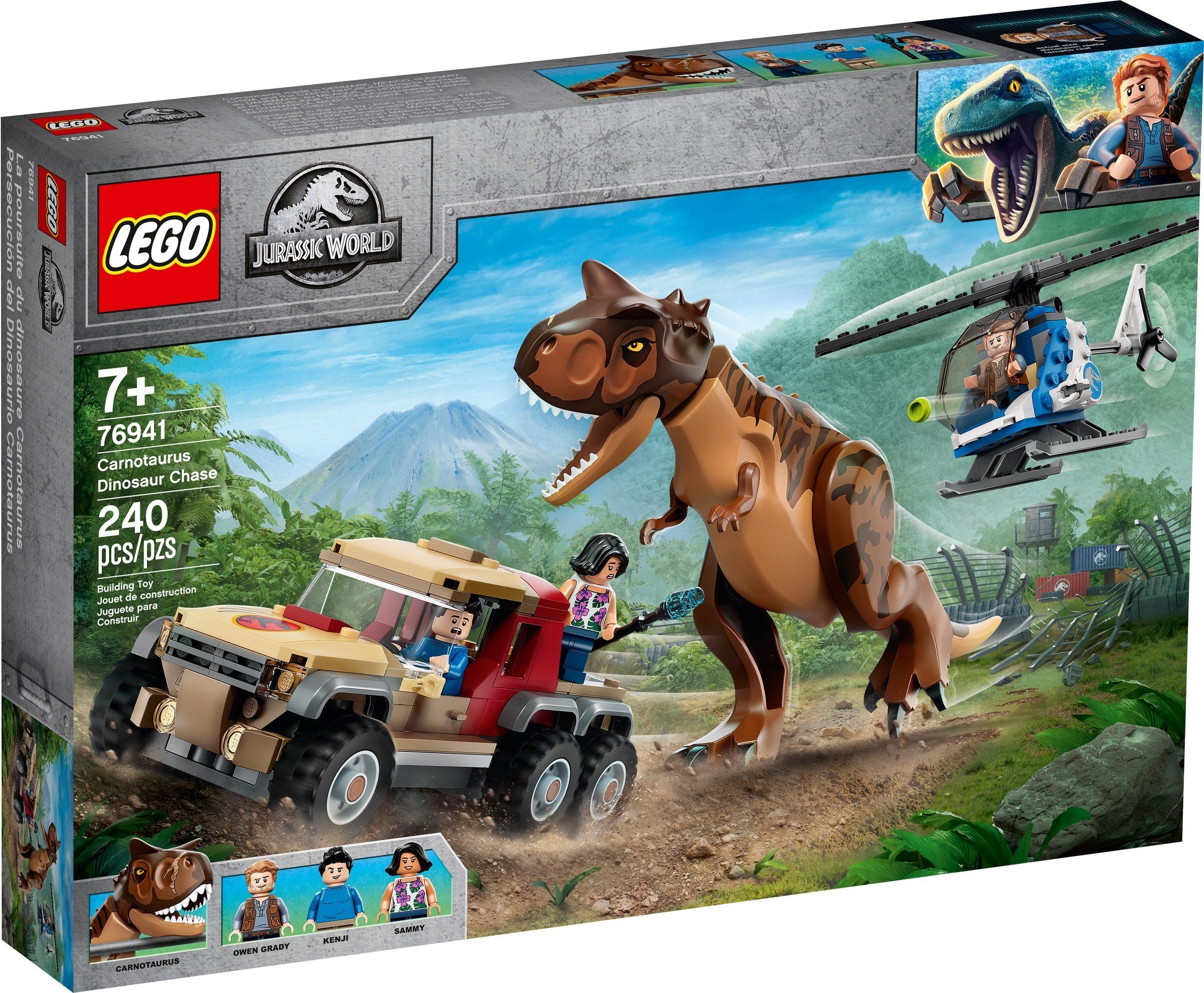 76941 Lego Jurassic World Carnotaurus Dinosaur chase