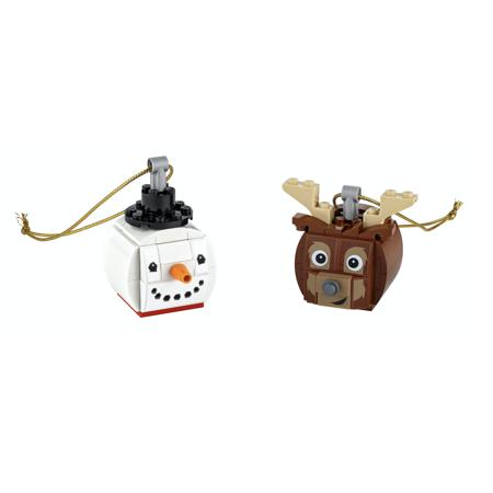 854050 Christmas Snowman and Reindeer Ornament Duo 126 pcs