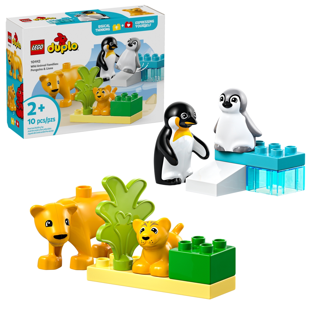 10442 LEGO Duplo Wild Animal Families: Penguins & Lions
