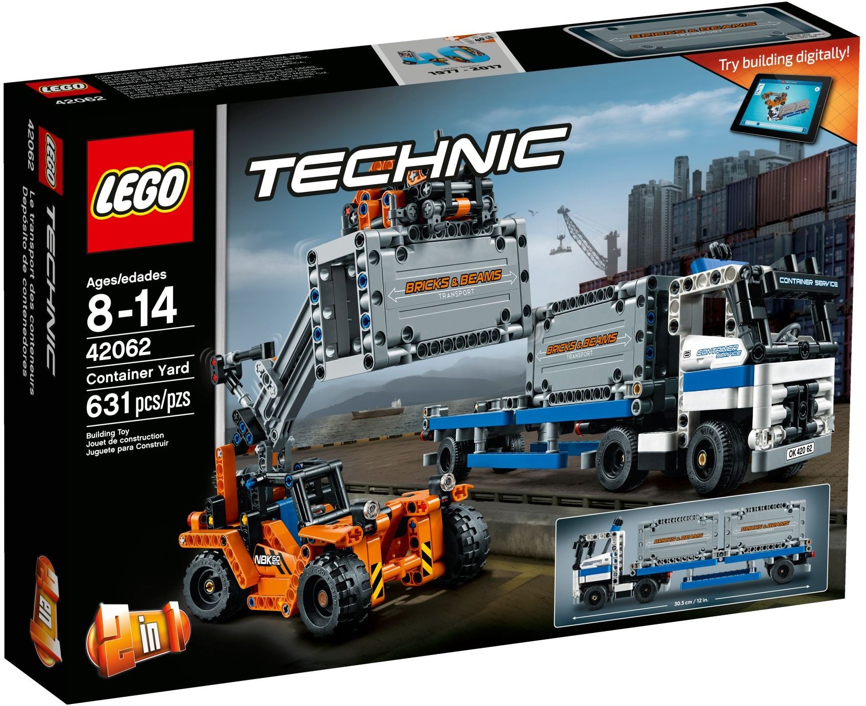 42062 Lego TECHNIC Container Yard
