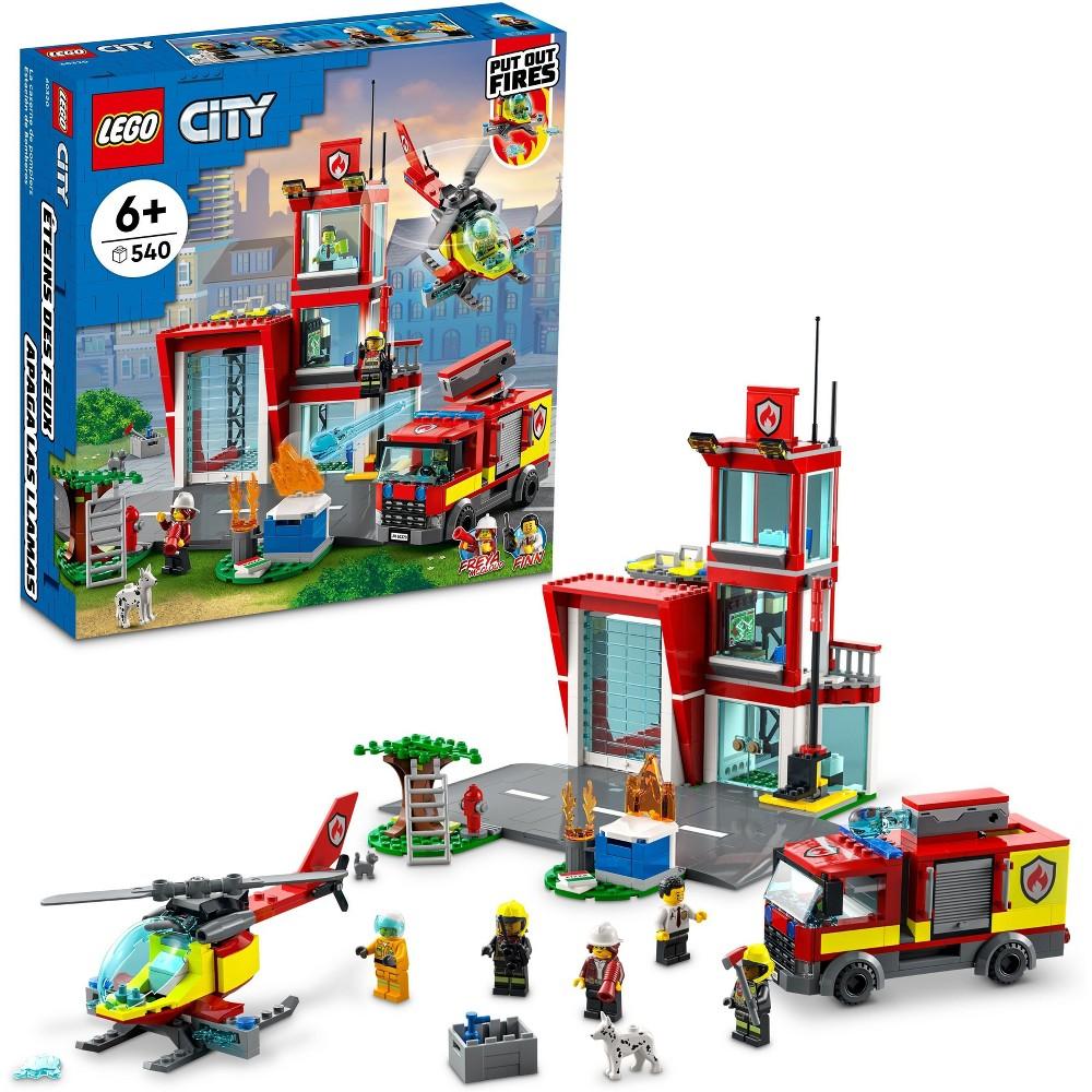 60320 LEGO City Fire Station Building Toy Set for Kids, Boys