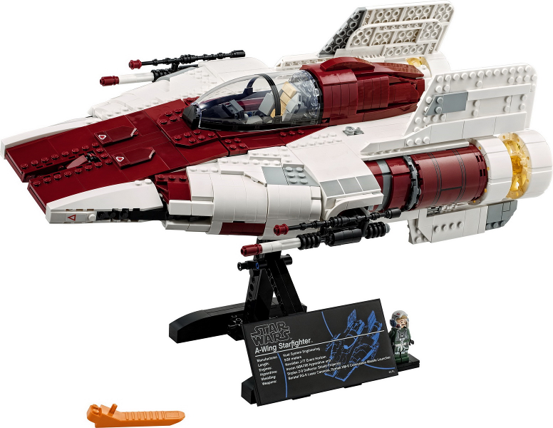 U-75275 USED  LEGO Star Wars A-Wing Starfighter  (read description)
