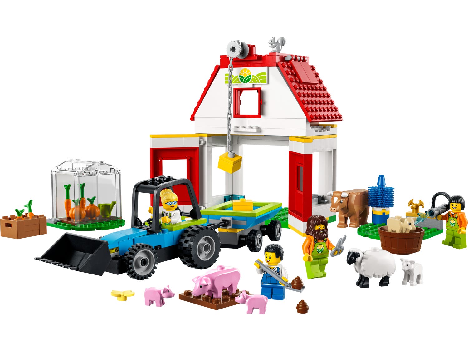 D10-60346 Damaged City Barn & Farm Animals