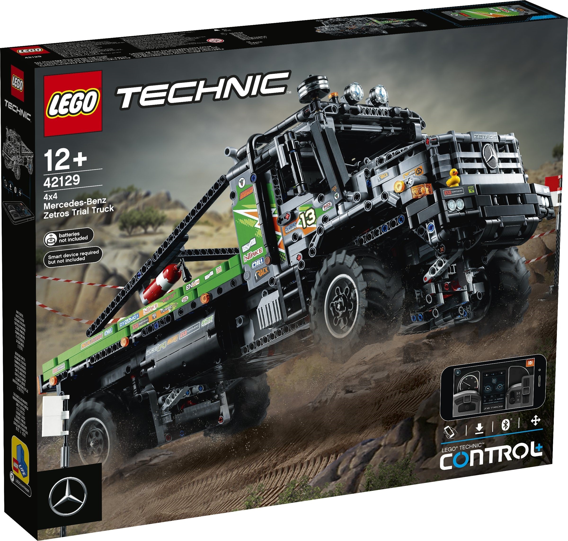 D20-42129 DAMAGED App-Controlled 4x4 Mercedes-Benz Zetros Trial Truck