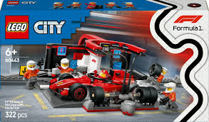 60443 City F1 Pit Stop & Pit Crew with Ferrari Car