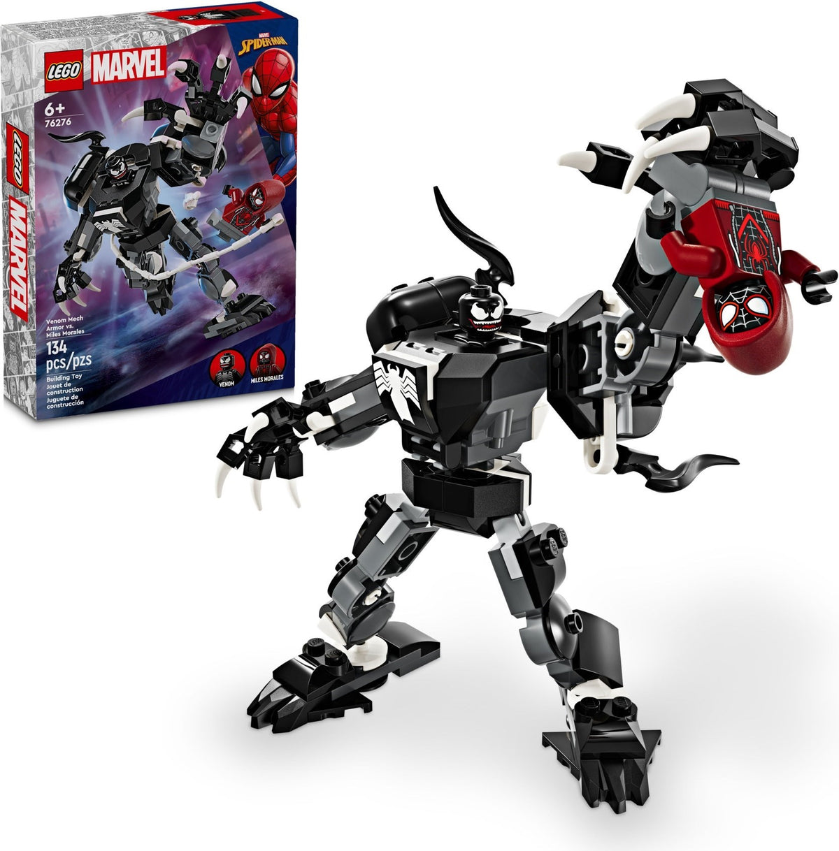 D10-76276 DAMAGED Venom Mech Armor vs. Miles Morales