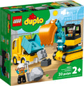10931 Lego Duplo truck and tracked excavator