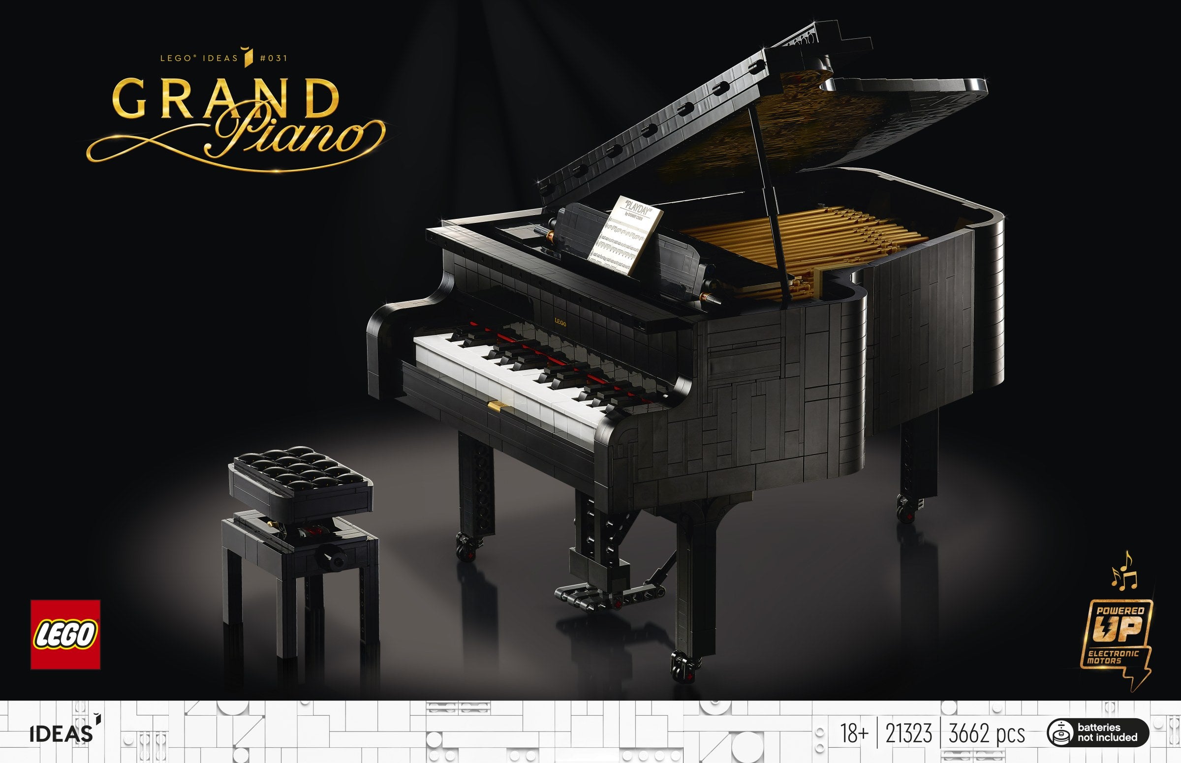 U-21323 Used Lego IDEAS Grand Piano