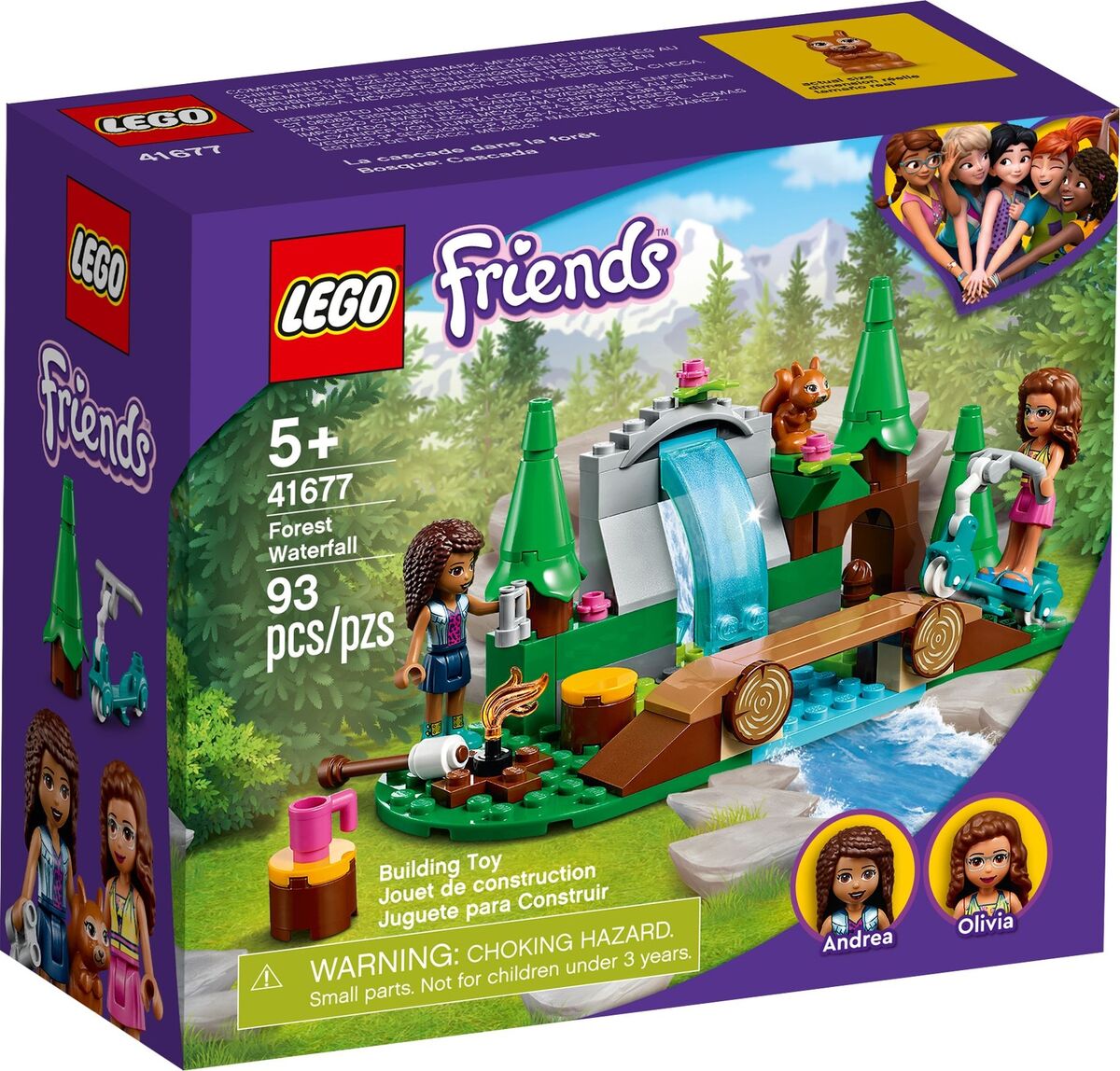 D20-41677 Damaged Lego Friends Forest Waterfall