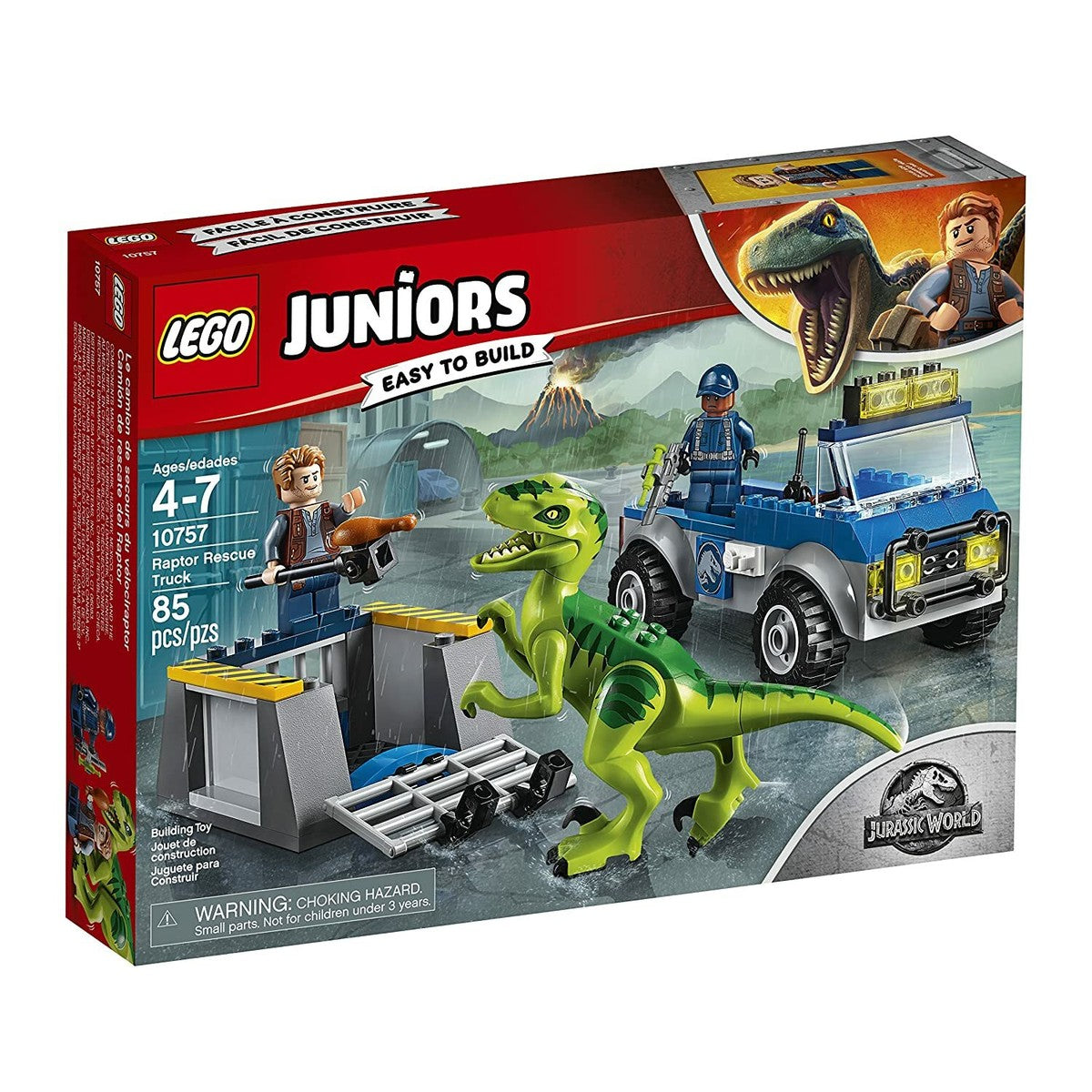 D20-10757 DAMAGED Jurassic World Raptor Rescue Truck