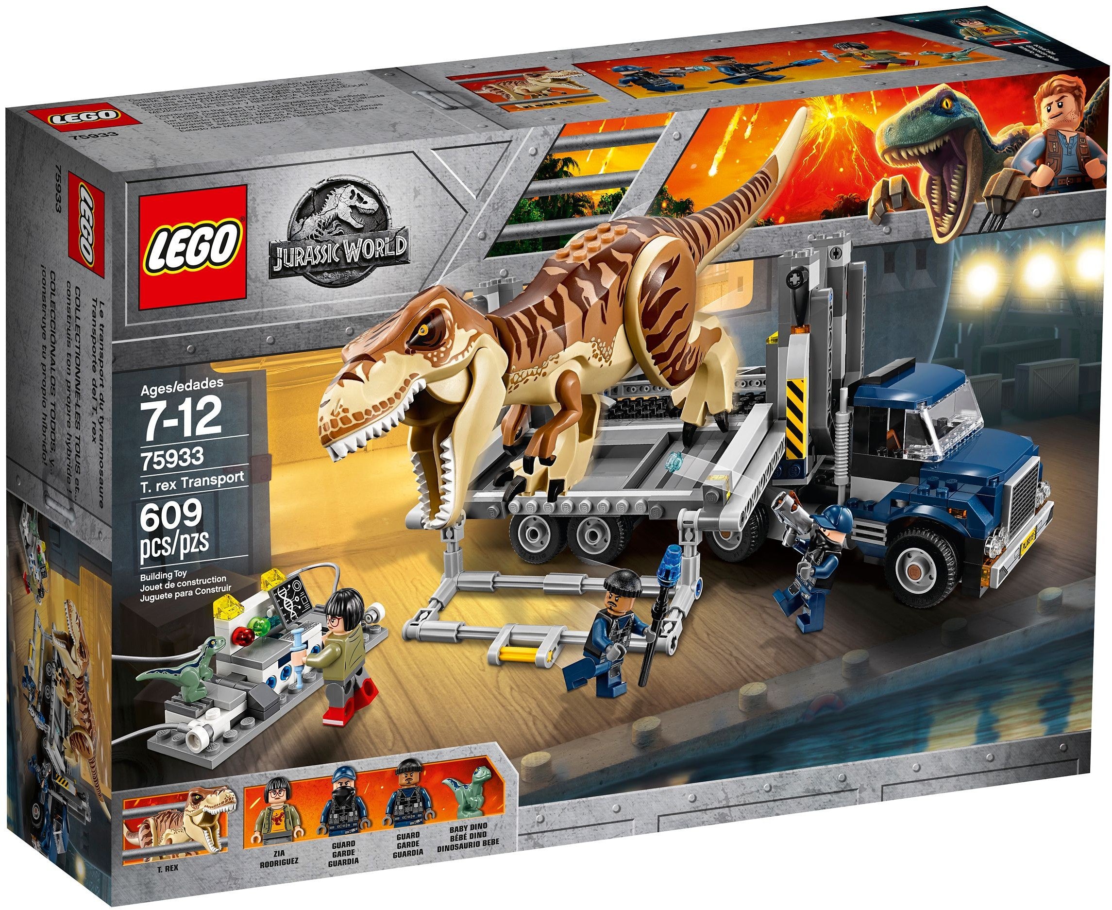 75933 JURASSIC WORLD T. rex Transport (retired 2019)