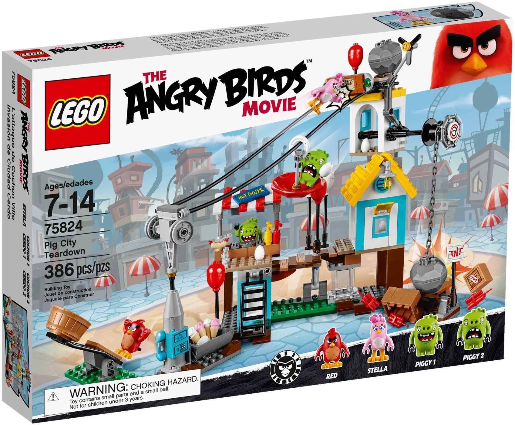 75824 Angry Birds Pig City Teardown