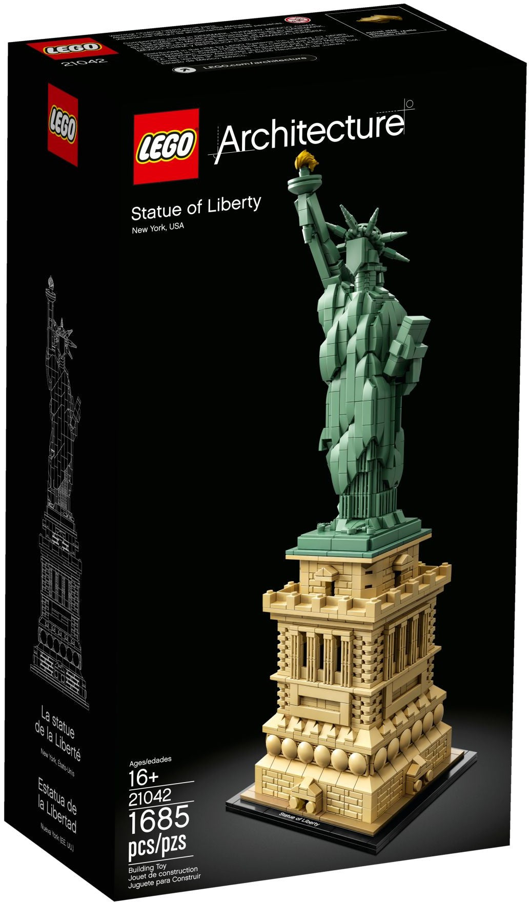 U-21042 USED Lego Architecture Statue of Liberty