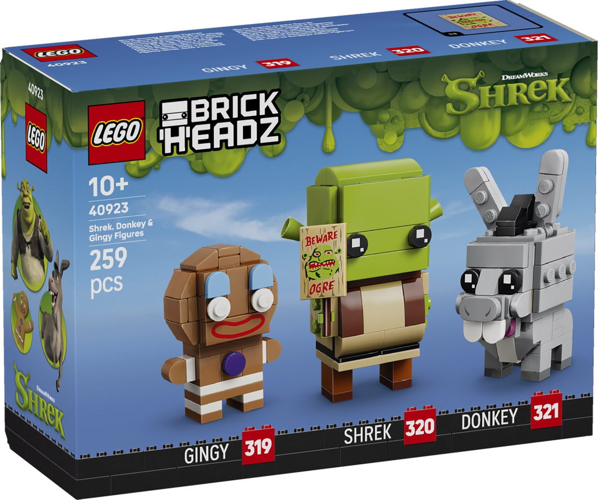 40923 Shrek, Donkey & Gingy Figures