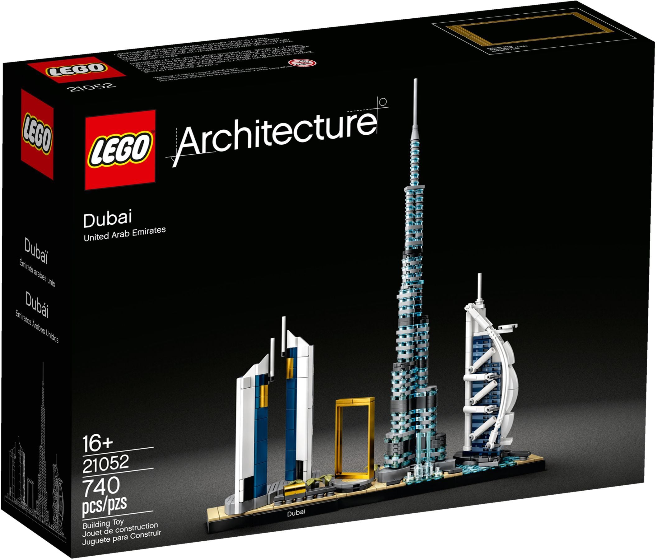 D10-21052 Damaged Lego Architecture Dubai