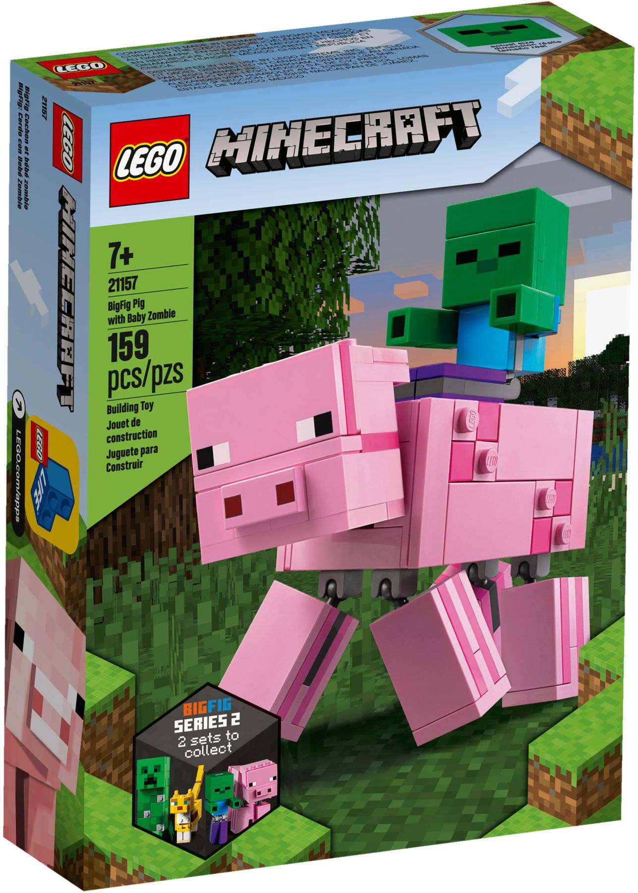 21157 Minecraft BigFig Pig with Baby Zombie