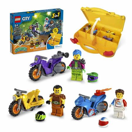 66707 LEGO City Stuntz Value Set 3 Minifigures 3 Bikes and Carrying Case