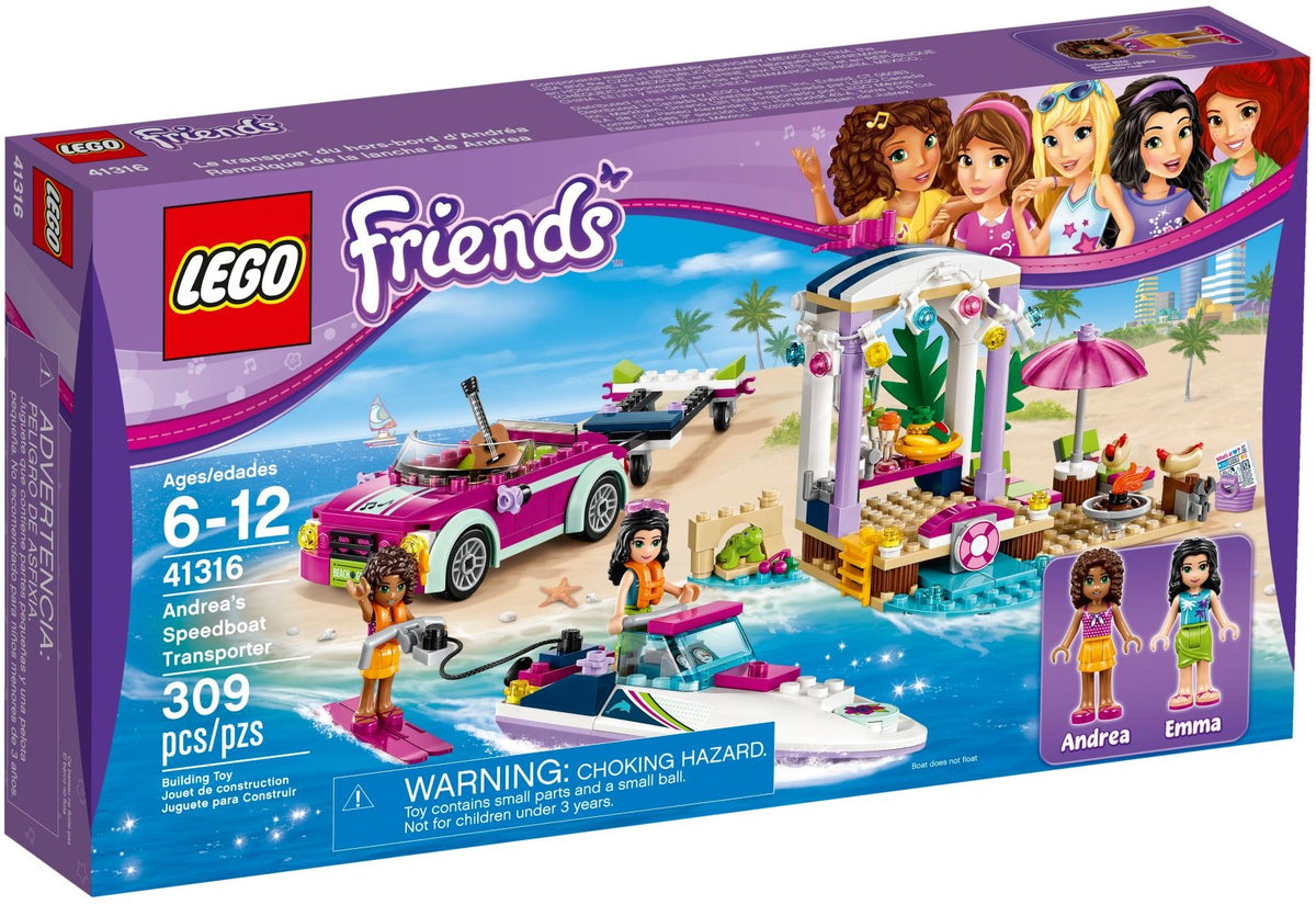 41316 Friends Andrea's Speedboat Transporter