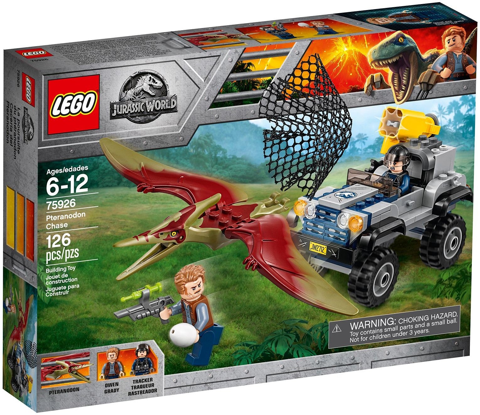 D10-75926 DAMAGED Jurassic Park Pteranodon Chase