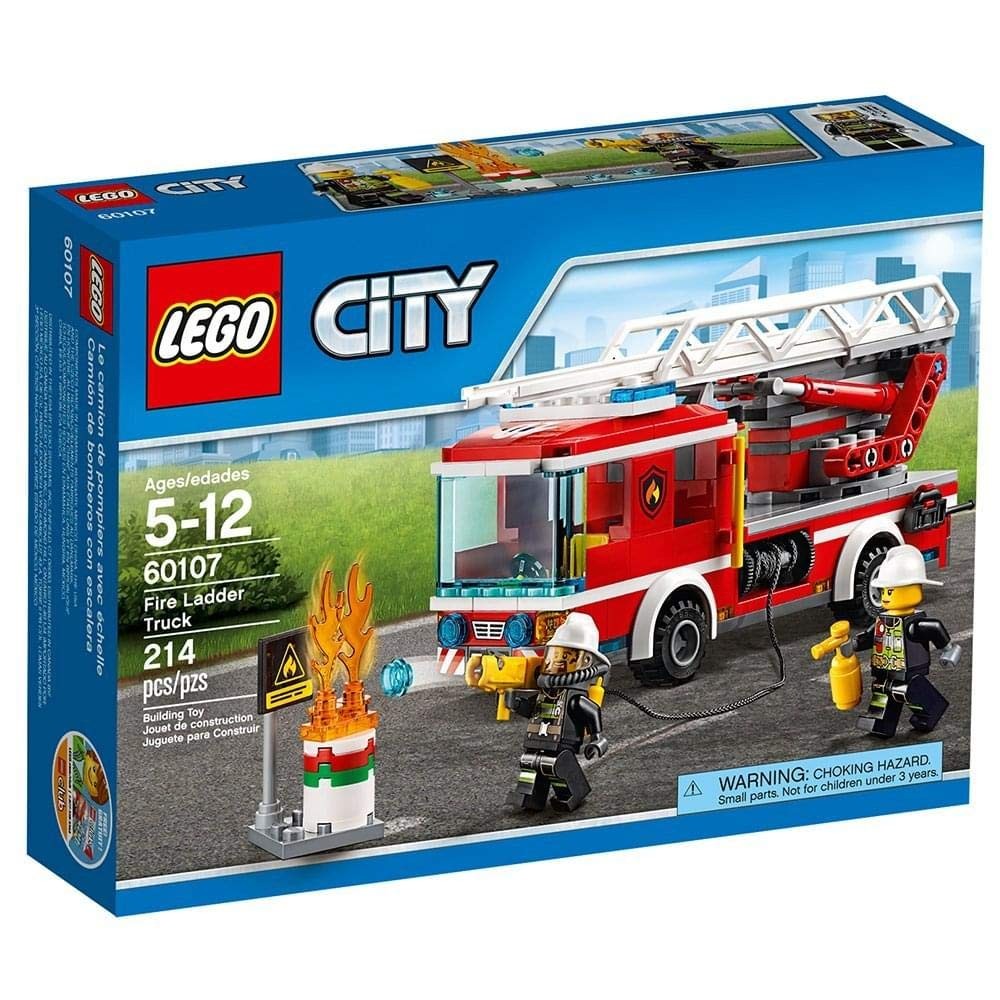 D15-60107 Damaged City Fire Ladder Truck