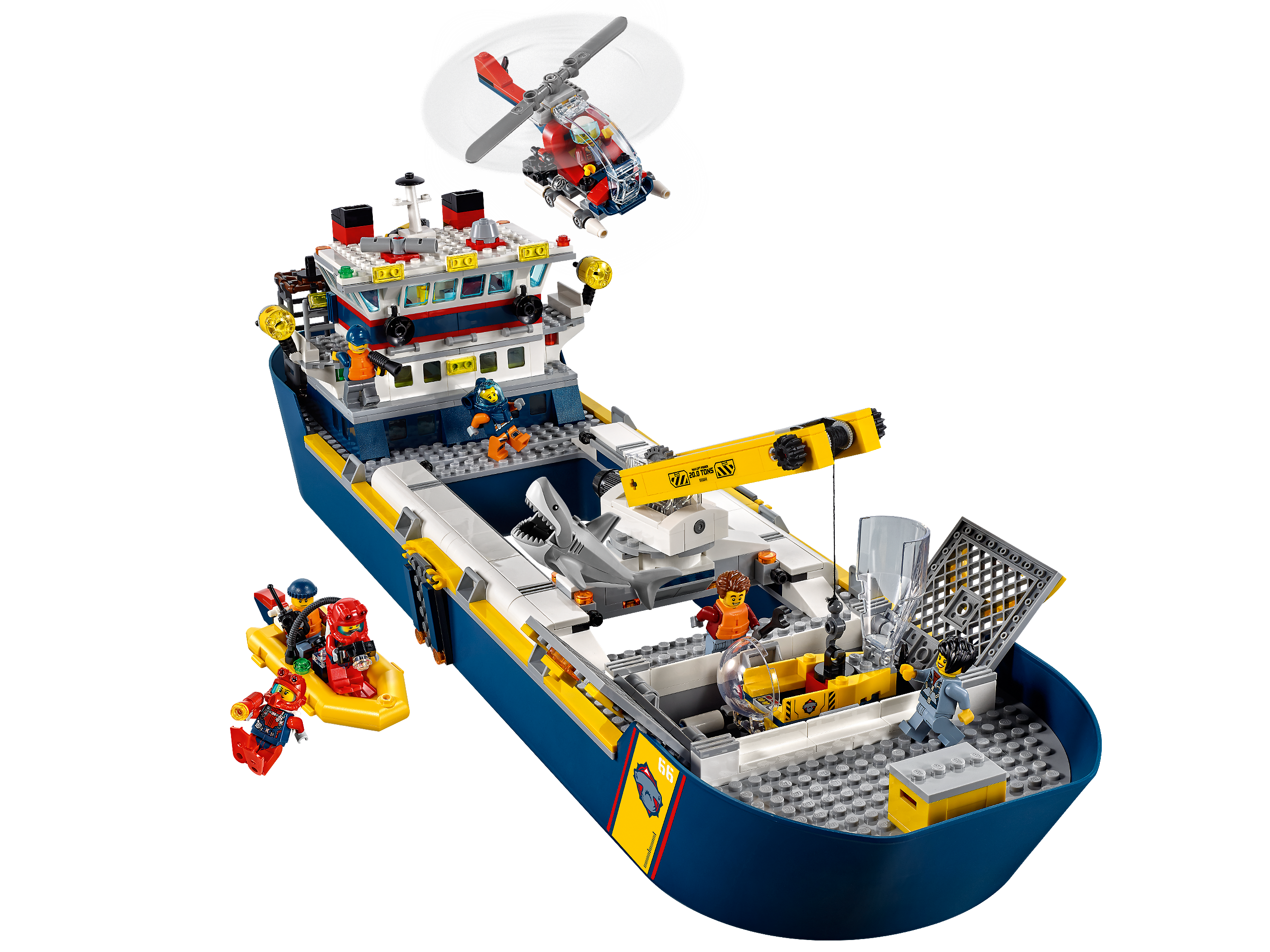 D20-60266 Damaged City Ocean Exploration Ship